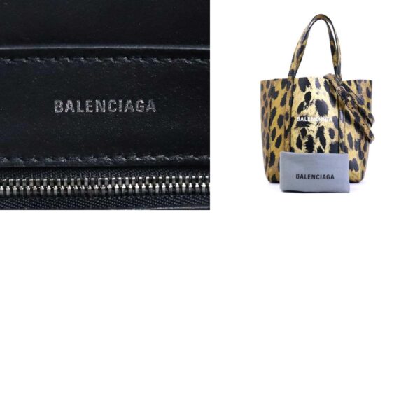 e56504g 10 c Balenciaga Leopard Leather Crossbody Shoulder Bag Brown Black