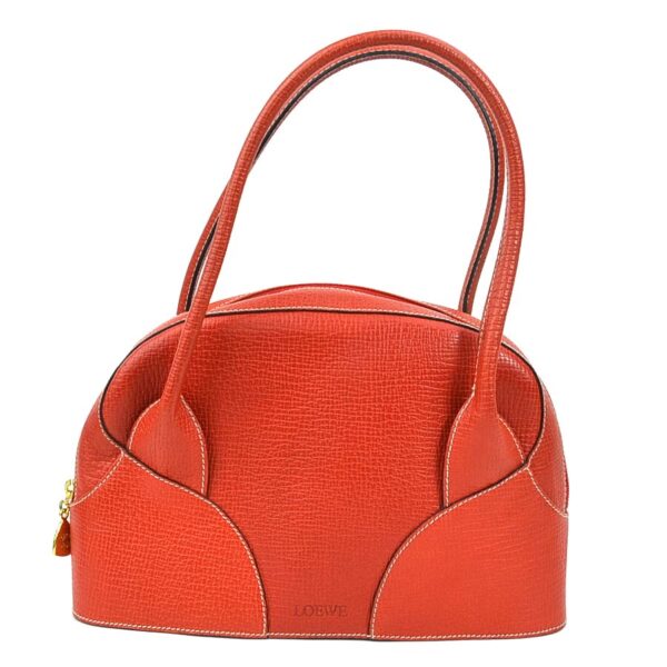 e56531a Loewe Leather Handbag Red