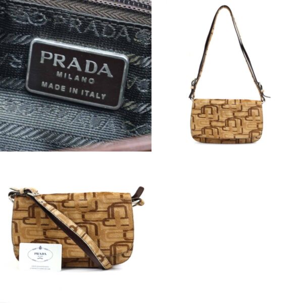 e56654a 13 c Prada Haraco Shoulder Bag Brown