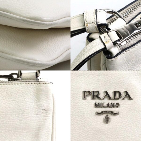 e57073a 6 c Prada Leather Crossbody Shoulder Bag White