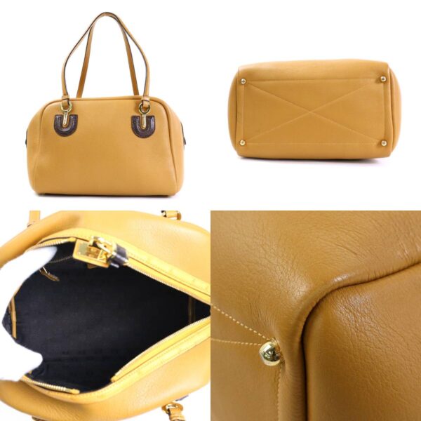 e57135a 2 c Loewe Anagram Leather Shoulder Bag Mustard