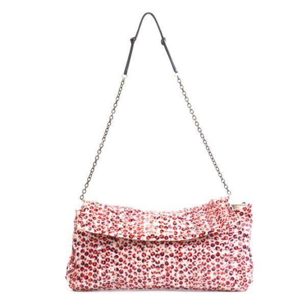 e57166a Prada Sequins Shoulder Bag Red Blue Off White