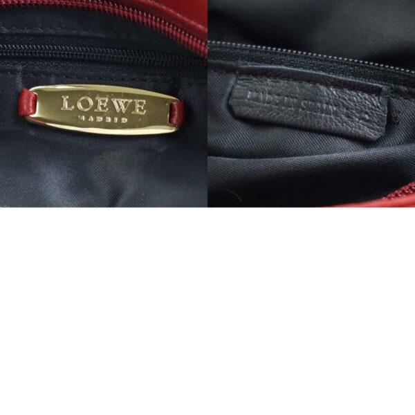 e57284g 10 c Loewe Anagram Leather Handbag Red