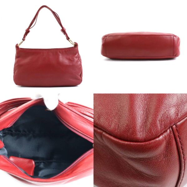 e57284g 2 c Loewe Anagram Leather Handbag Red