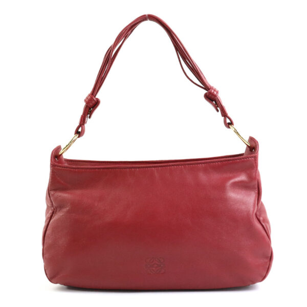 e57284g Loewe Anagram Leather Handbag Red