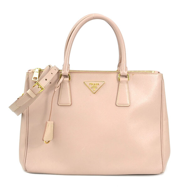 e57285k Prada Leather Shoulder Bag Pink Beige