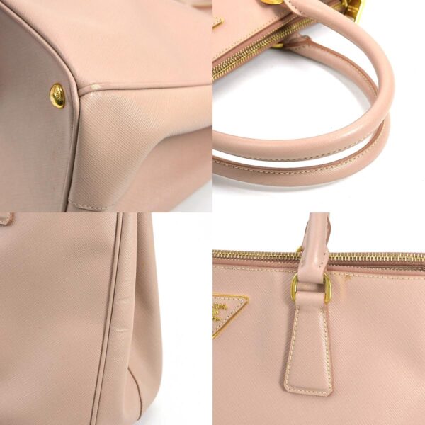 e57285k 6 c Prada Leather Shoulder Bag Pink Beige