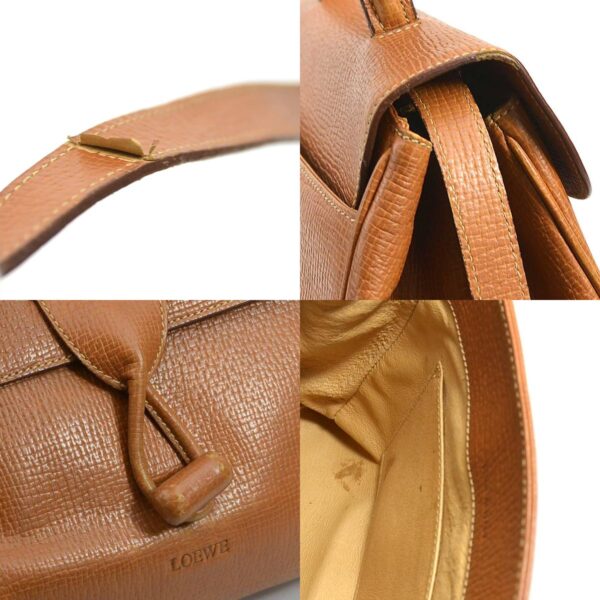 e57494a 9 c Loewe Leather Handbag Shoulder Bag Brown