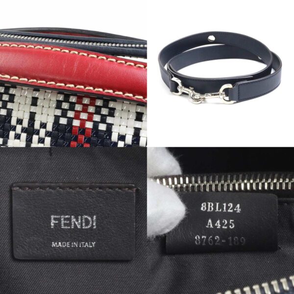 e57527a 10 c Fendi Visible Crossbody Leather Patent Leather White Blue Red