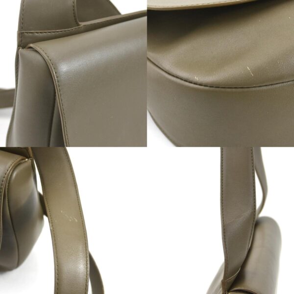 e57587a 5 c Loewe Shoulder Bag Leather Khaki Gray