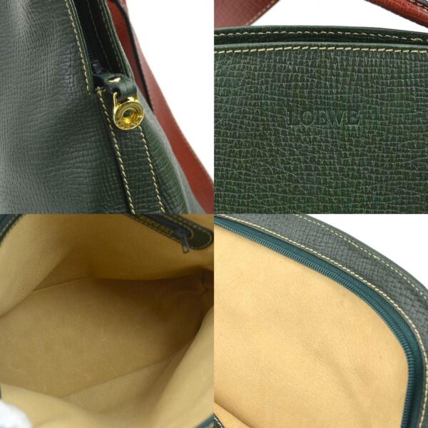 e57615a 9 c Loewe Shoulder Bag Leather Green Red Brown