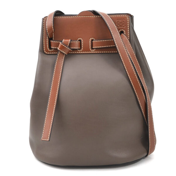 e57616a Loewe Anagram Leather Shoulder Bag Brown Brown