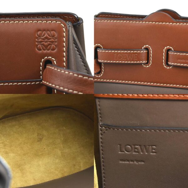 e57616a 9 c Loewe Anagram Leather Shoulder Bag Brown Brown