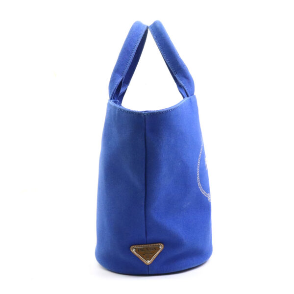 e57678g 1 Prada Canvas Shoulder Bag Blue