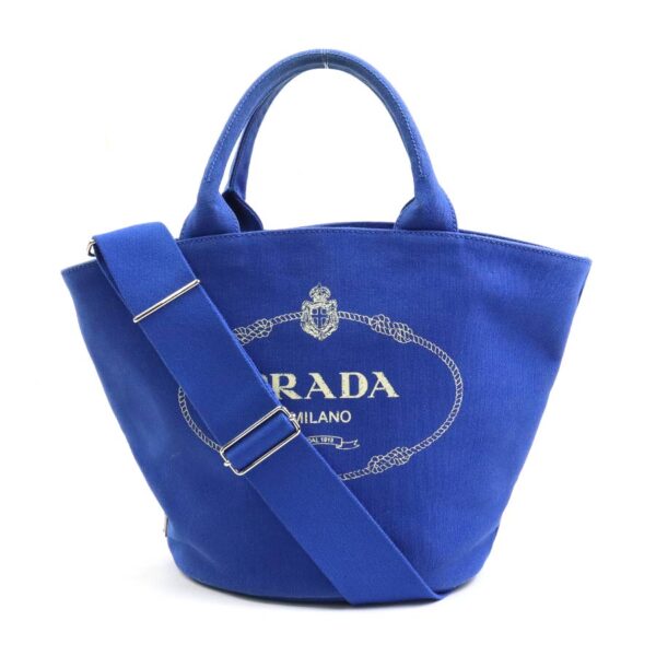 e57678g Prada Canvas Shoulder Bag Blue