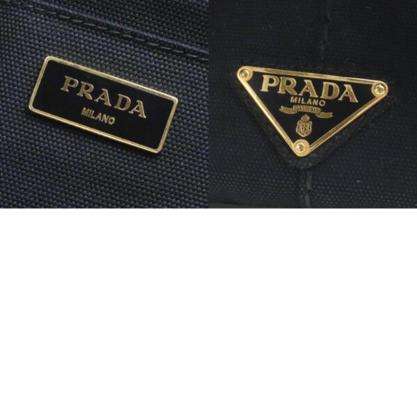 e57767i 10 c Prada Canvas Tote Bag Black