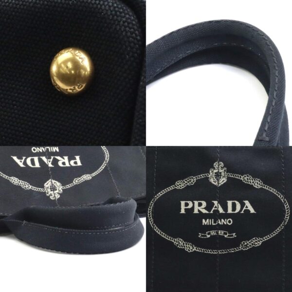 e57767i 6 c Prada Canvas Tote Bag Black