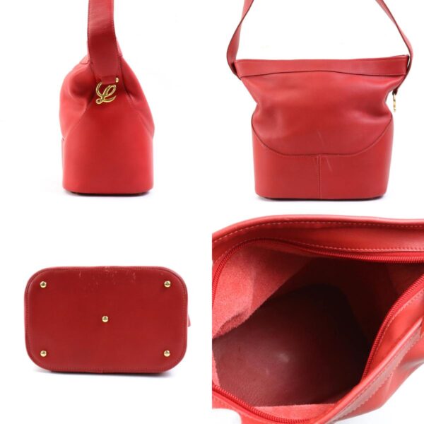 e57769a 1 c Loewe Anagram Leather Shoulder Bag Red