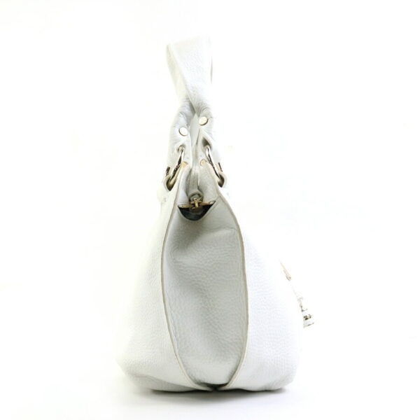 e57792a 1 Celine Handbag Leather Bittersweet White