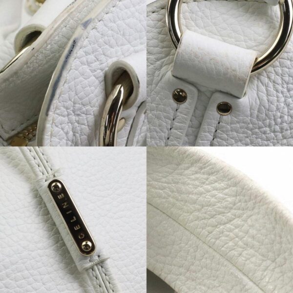 e57792a 6 c Celine Handbag Leather Bittersweet White