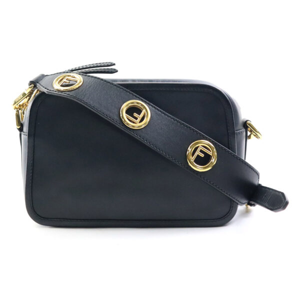 e57800a Fendi Cam Camera Crossbody Shoulder Bag Leather Black