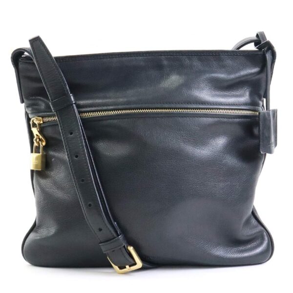 e57827a Loewe Leather Crossbody Shoulder Bag Black