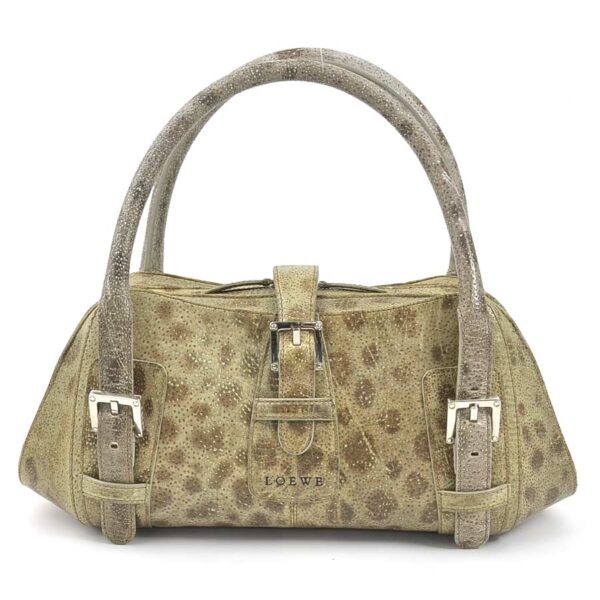 e57883a Loewe Senda Leather Handbag Beige Brown Gray