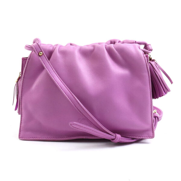 e57912a Loewe Anagram Leather Crossbody Bag Tassel Purple