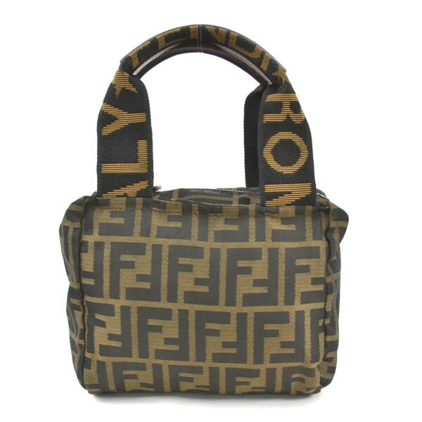 e57975f Fendi Zucca Handbag Nylon Jacquard Brown