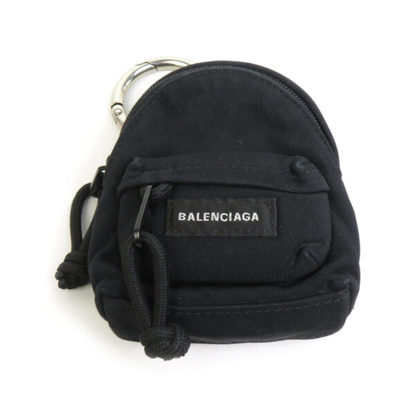 e58047a Balenciaga Nylon Jacquard Charm Backpack Black