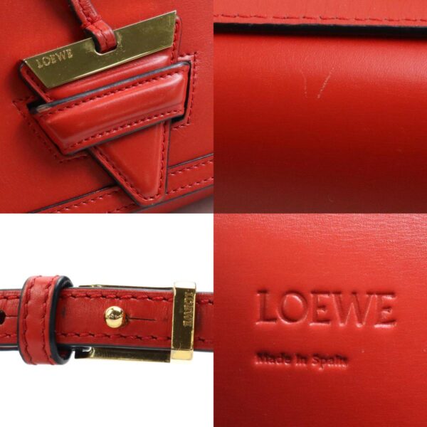 e58247a 9 c Loewe Barcelona Leather Crossbody Bag Red