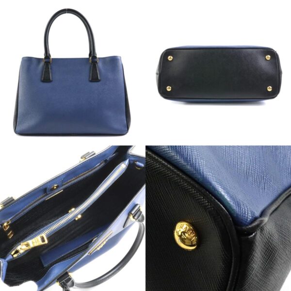 e58303a 2 c Prada Leather Handbag Blue Black