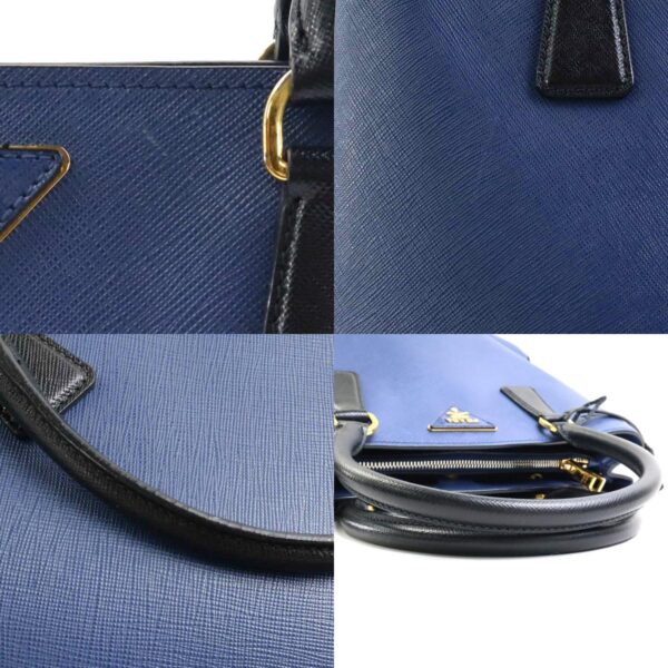 e58303a 6 c Prada Leather Handbag Blue Black