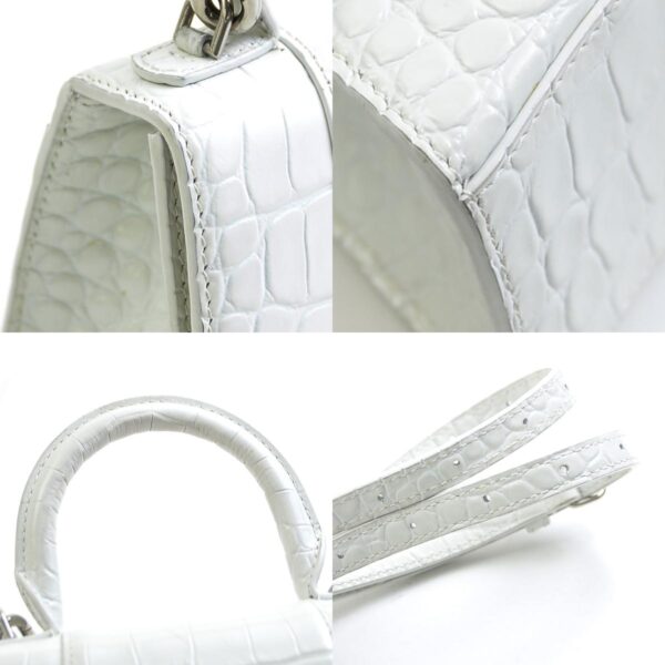 e58426a 5 c Balenciaga Leather Crossbody Shoulder Bag White