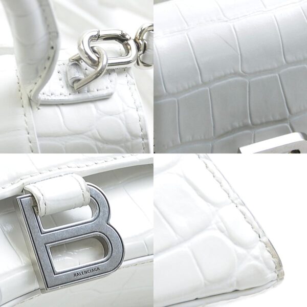 e58426a 9 c Balenciaga Leather Crossbody Shoulder Bag White