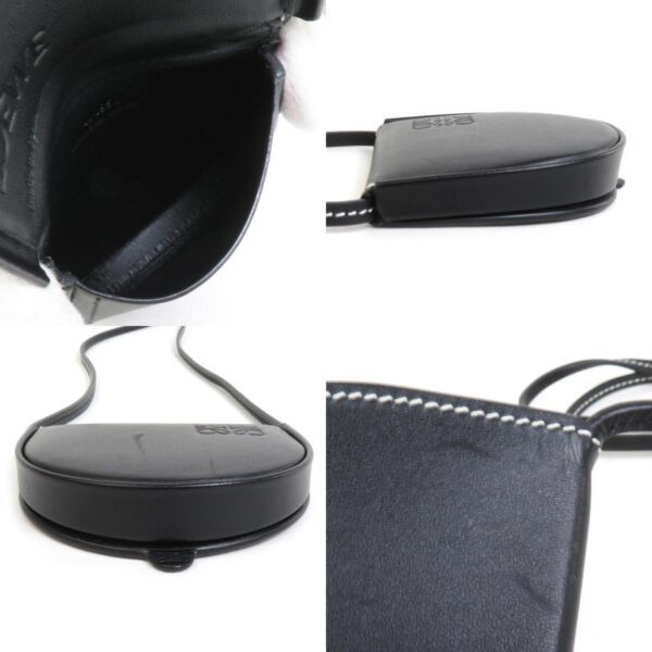 e58571a 3 c Loewe Heel Pouch Leather Coin Case Black