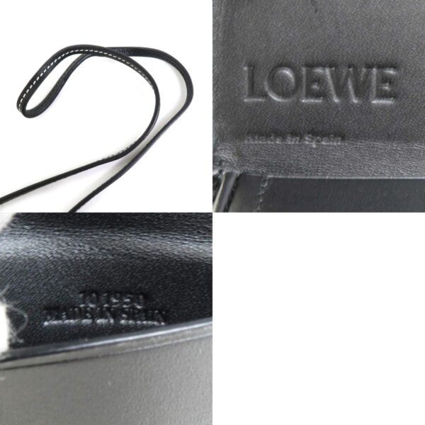 e58571a 7 c Loewe Heel Pouch Leather Coin Case Black