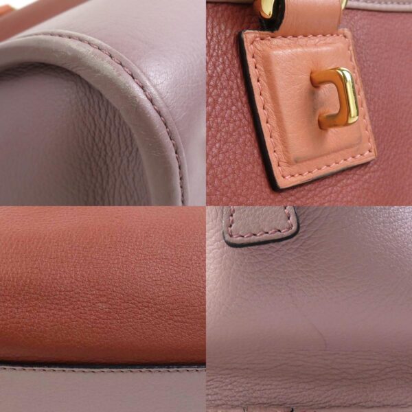 e58741a 5 c Loewe Amazona Leather Handbag Brown Purple Beige