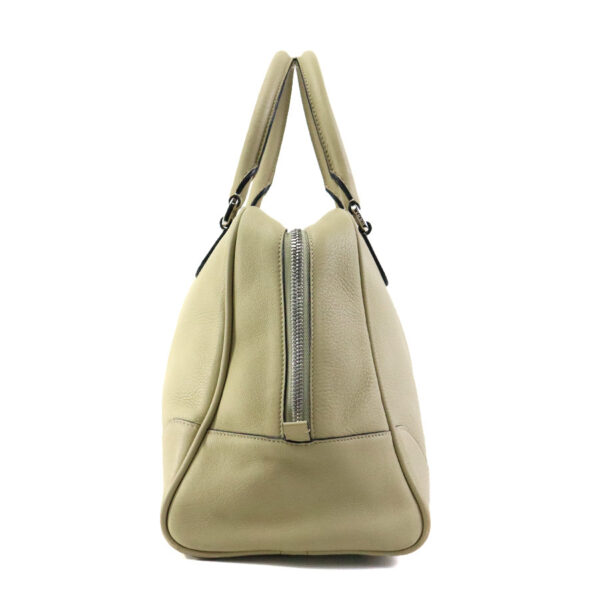 e58782a 1 Loewe Amazona Leather Handbag Khaki Beige