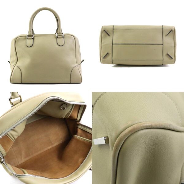 e58782a 2 c Loewe Amazona Leather Handbag Khaki Beige