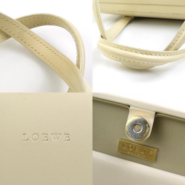 e58899a 13 c Loewe Leather Handbag Off White