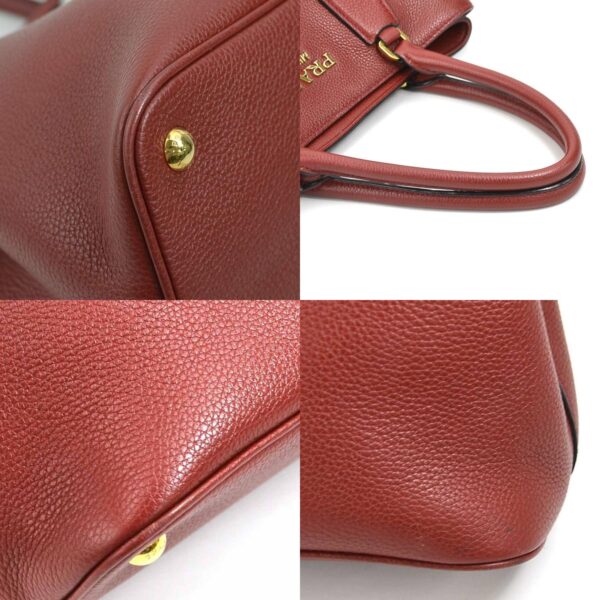 e58915g 6 c Prada Handbag Leather Red