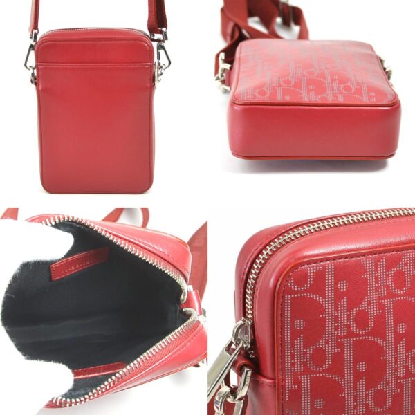 e58976a 2 c Dior Crossbody Shoulder Bag Leather Red