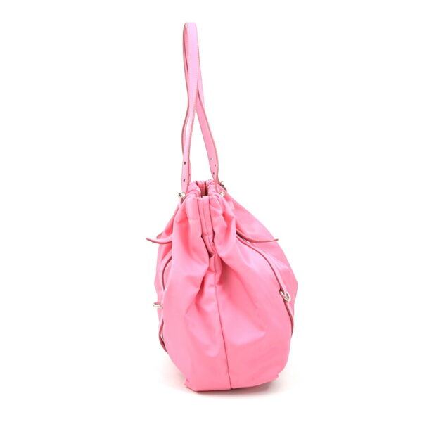 e59011a 1 Prada Shoulder Bag Nylon Leather Pink