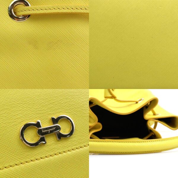 e59076a 9 c Salvatore Ferragamo Gancini Leather Shoulder Bag Yellow