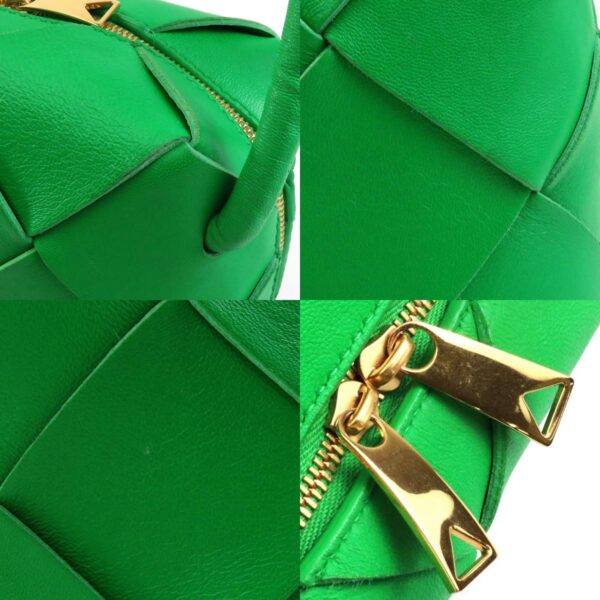 e59098j 6 c Bottega Veneta Cassette Mini Leather Shoulder Bag Green