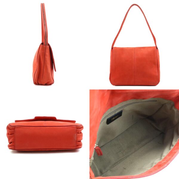 e59133k 1 c Fendi Nubuck Shoulder Bag Orange