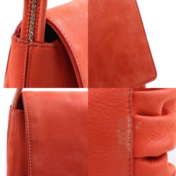 e59133k 9 c Fendi Nubuck Shoulder Bag Orange