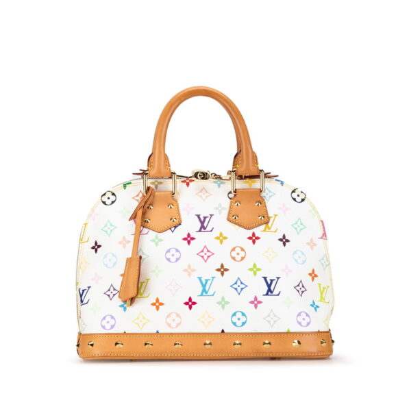 e9jipwoqfnlwvdca 1 Louis Vuitton Multicolor Alma PM White