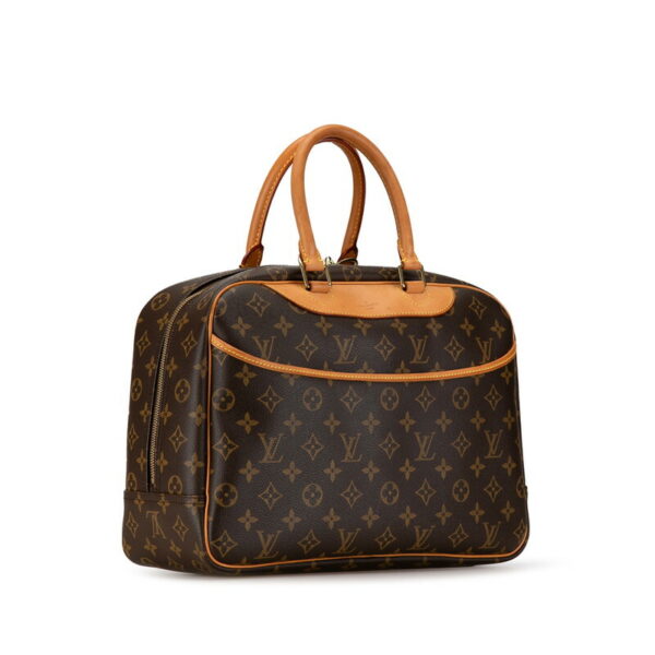 epxqdnmpooabas61 2 Louis Vuitton Monogram Deauville Handbag Brown